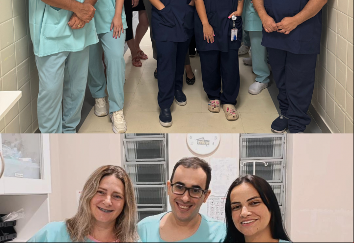 Foto Amigas do Hospital doam uniformes para enfermeiros e técnicos de enfermagem